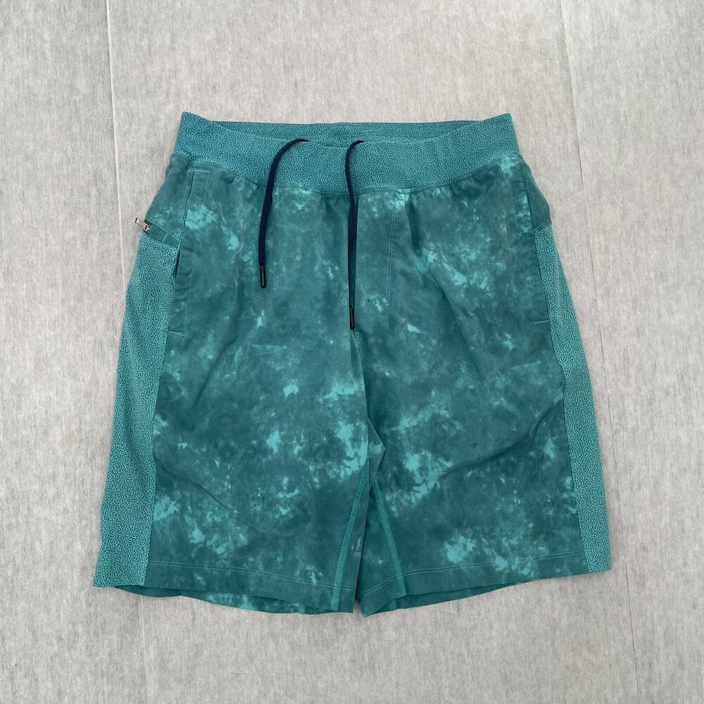 Lululemon Shorts Adult Medium Green THE Lined Drawstring Active Gym Logo Mens M